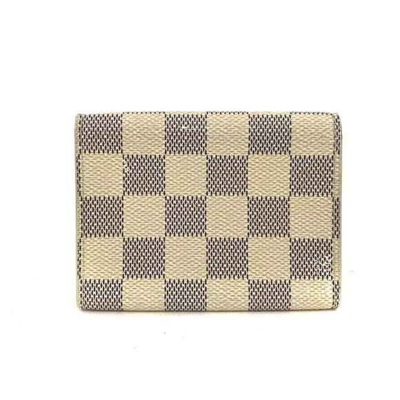 Louis Vuitton Damier Azur Enveloppe Cartes De Visite Card Case White/4AF1056 - Picture 4 of 8